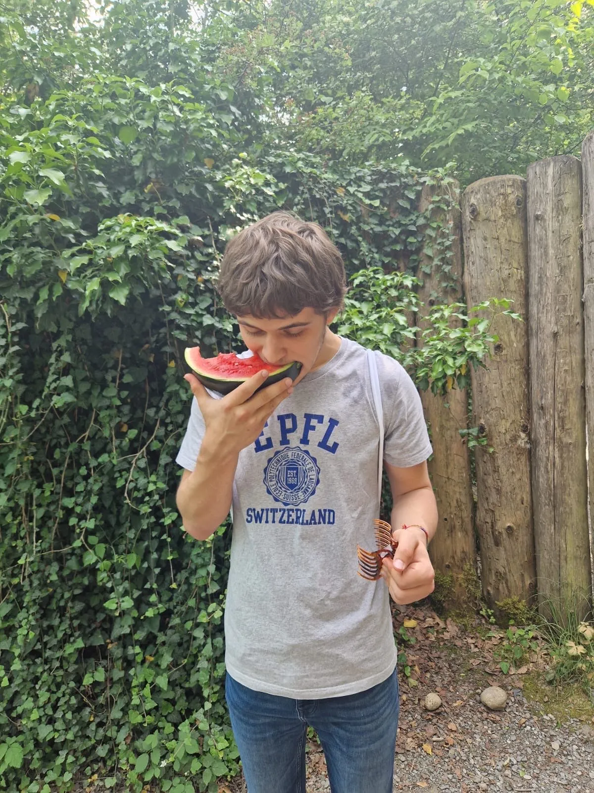 Wassermelone essen