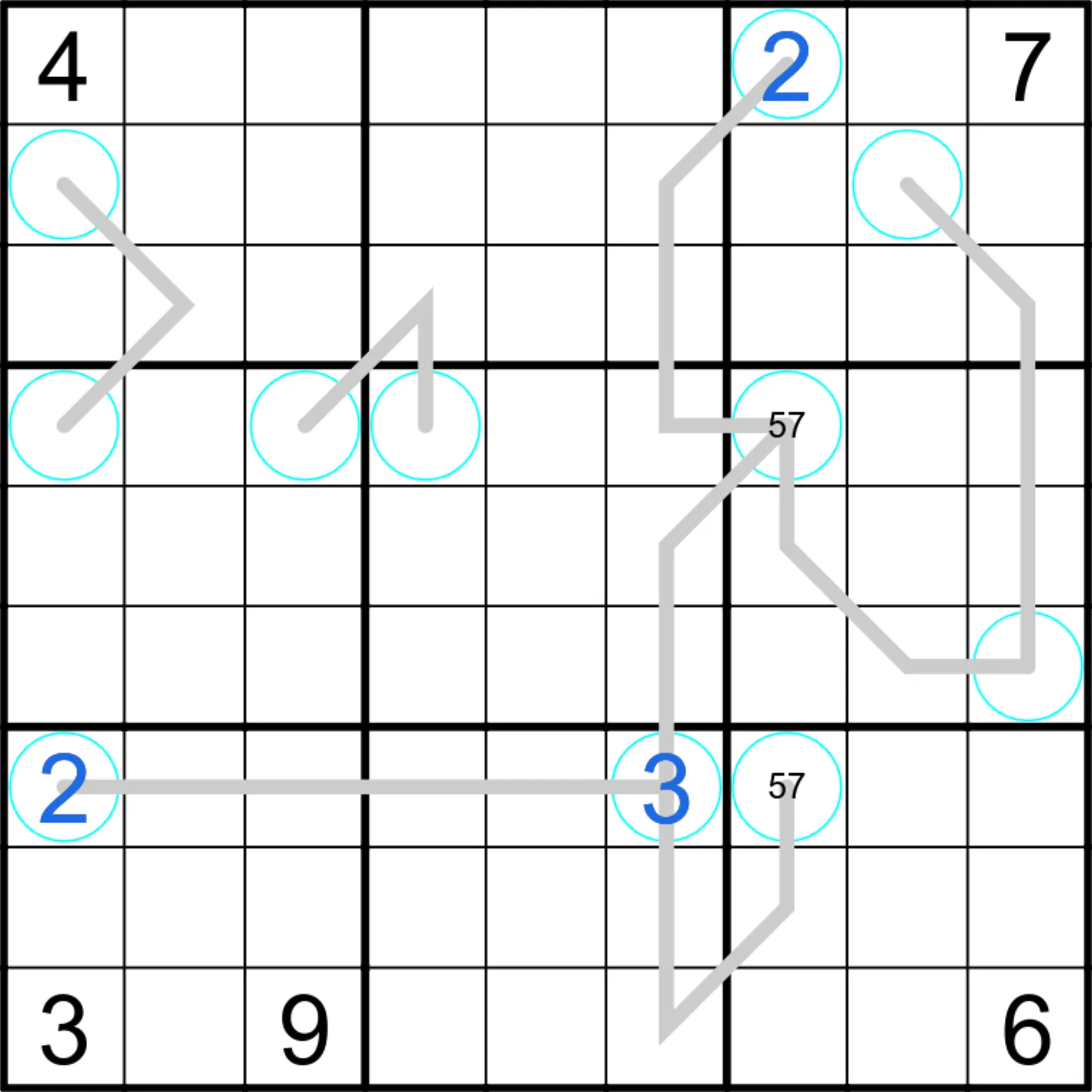 Sudoku Screenshot richtig ausgefüllt